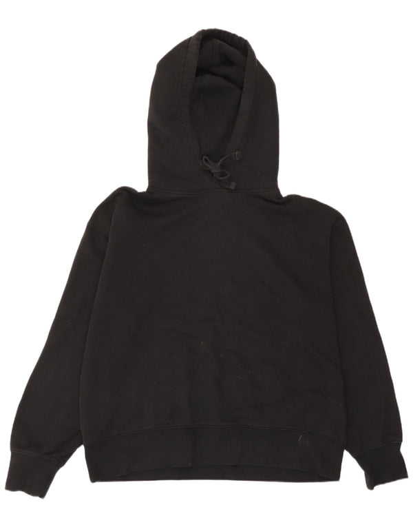 Maglione oversize con cappuccio da donna Zara UK 14 cotone nero medio