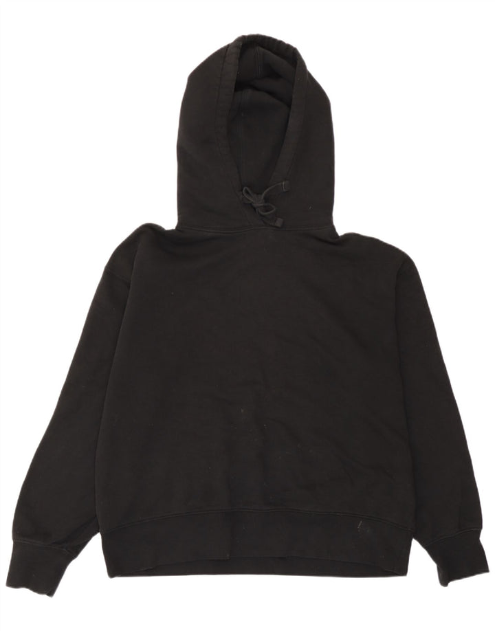 Maglione oversize con cappuccio da donna Zara UK 14 cotone nero medio