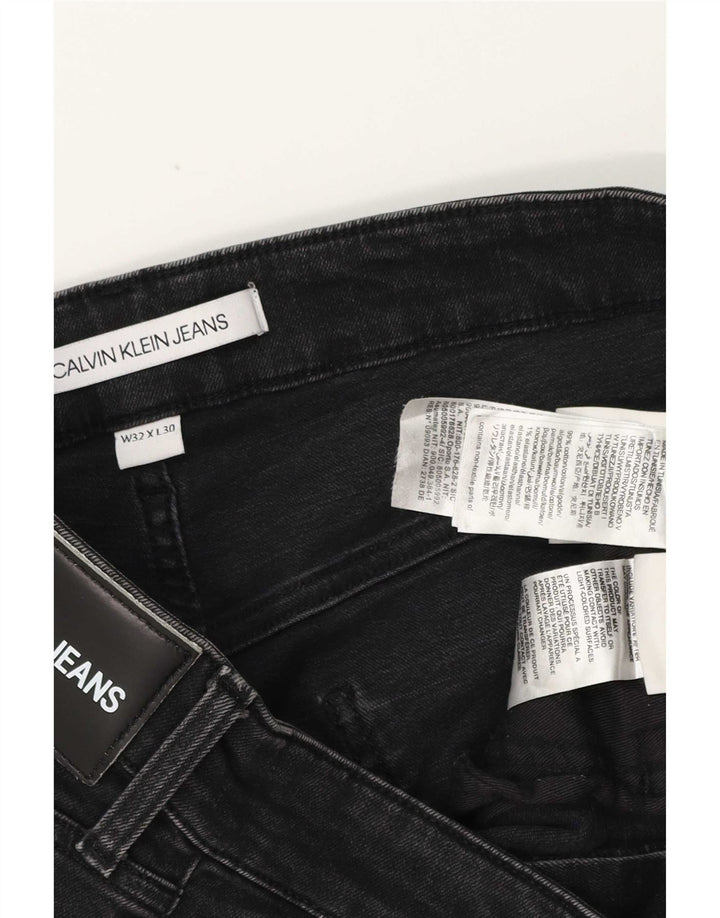 Jeans slim da uomo Calvin Klein W32 L30 cotone nero