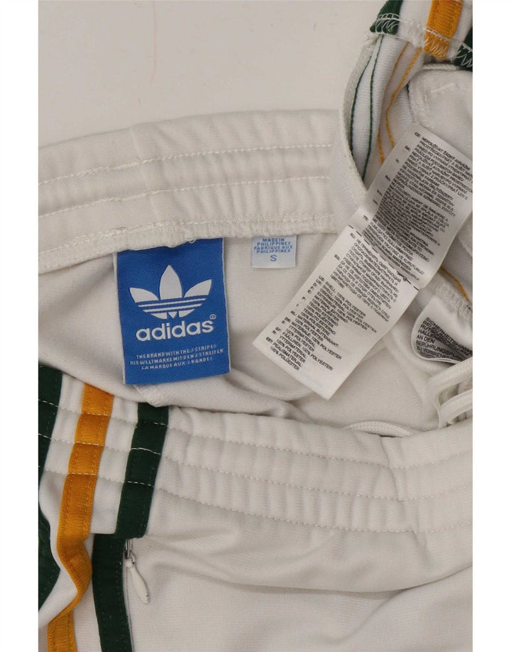 Pantaloni da tuta da donna Adidas UK 10 Small Poliestere bianco