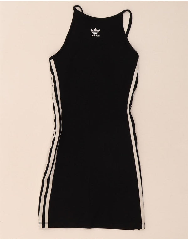 Abito aderente da donna Adidas UK 4 XS cotone nero
