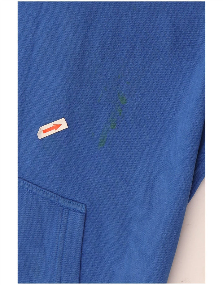 Felpa con cappuccio da uomo Nike Large in cotone blu