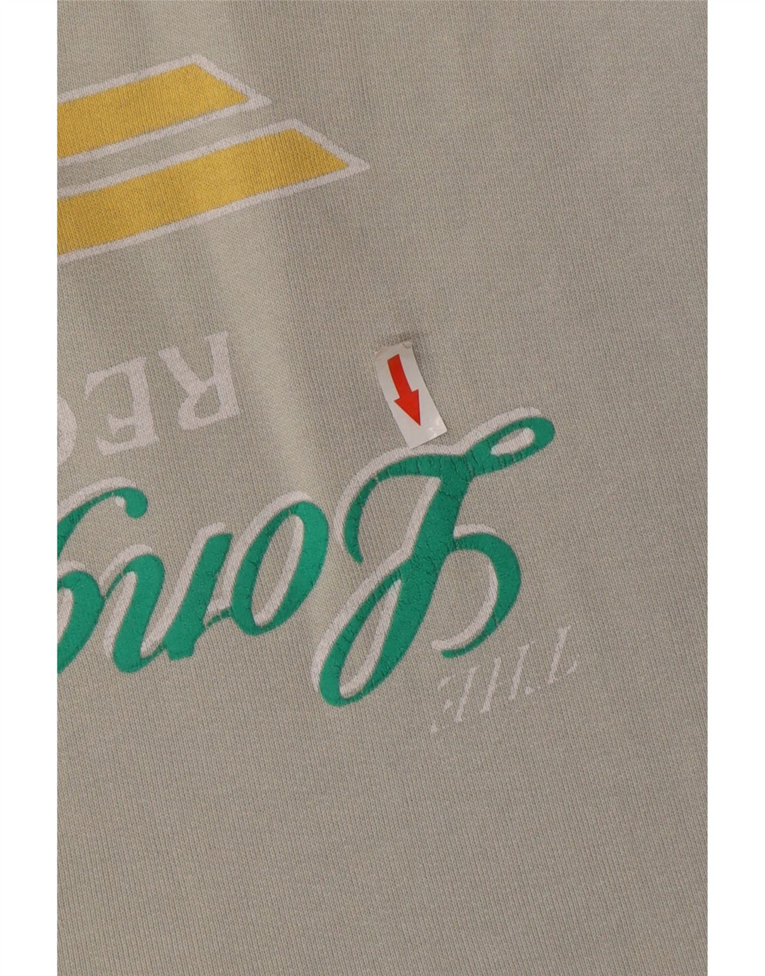 RIFLE Felpa grafica da uomo Maglione grande cotone grigio