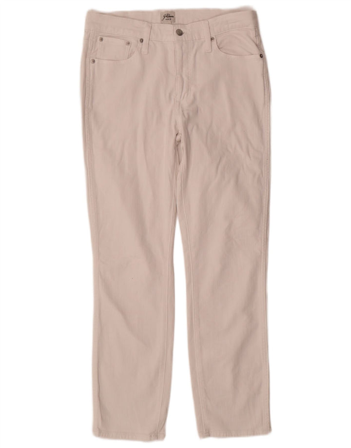 Pantaloni casual dritti da donna J. Crew W29 L28 bianchi