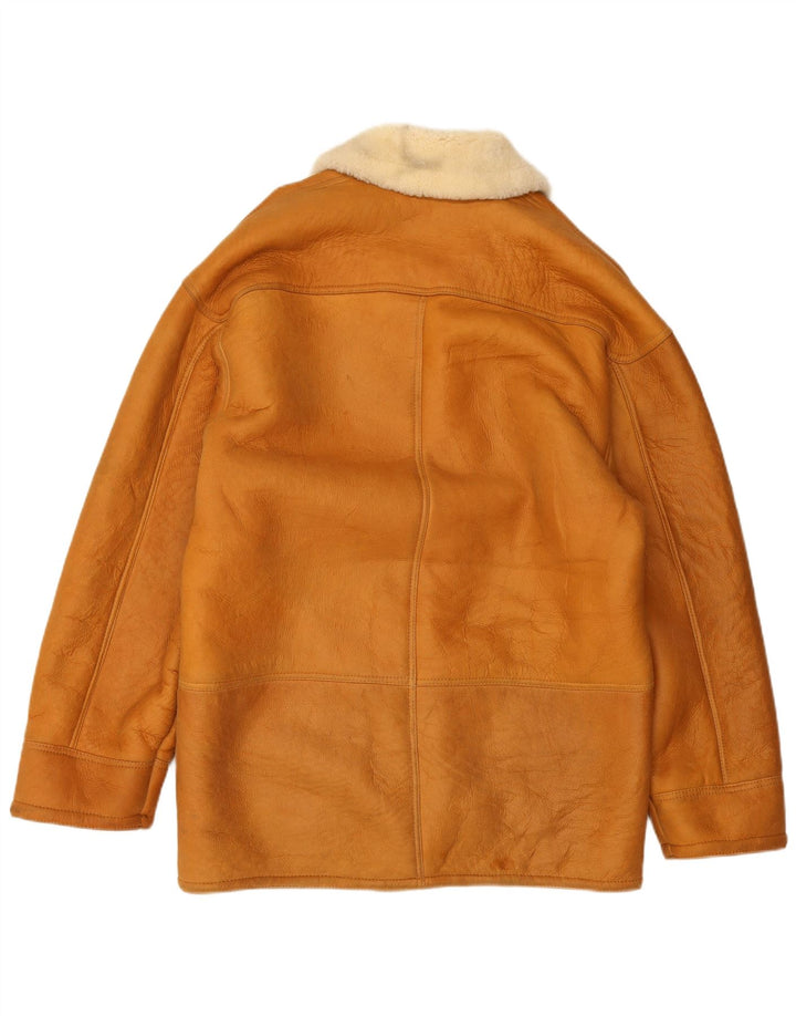 Giubbotto in shearling vintage da uomo IT 48 Marrone medio