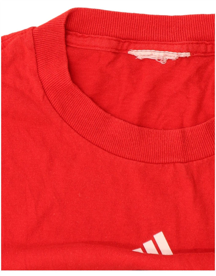 Adidas Uomo Boston Red Sox T-shirt grafica Top Large Rosso