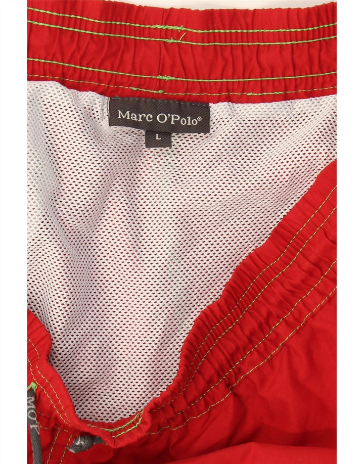 MARC O'POLO Mens Swimming Shorts Large Red Colourblock Vintage Marc O'Polo and Second-Hand Marc O'Polo from Messina Hembry 