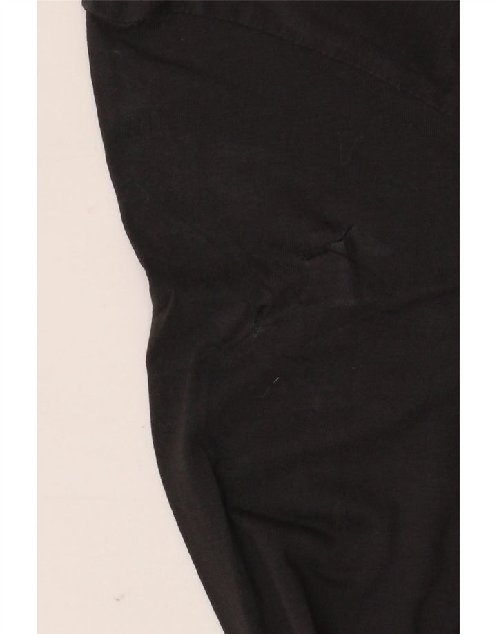 Top grafico da uomo Kappa a maniche lunghe XL in cotone nero