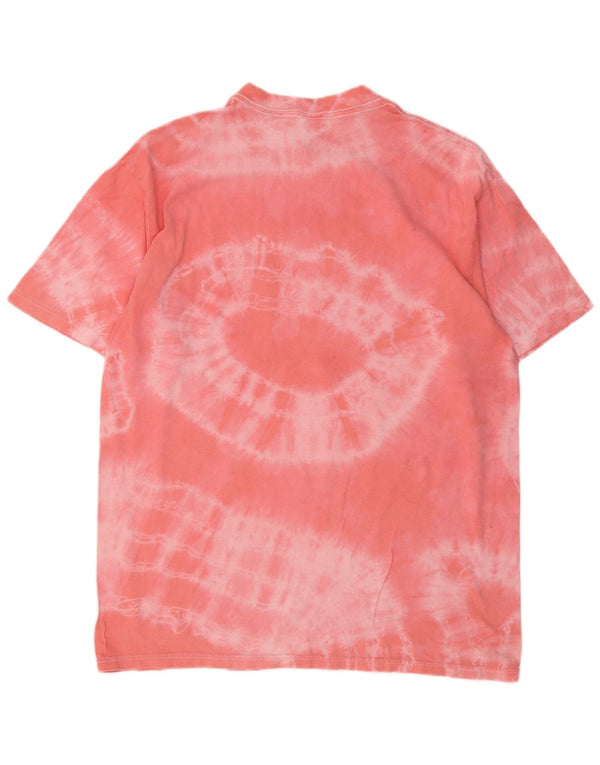 Dickies T-shirt da uomo Top Large rosa in cotone tie-dye