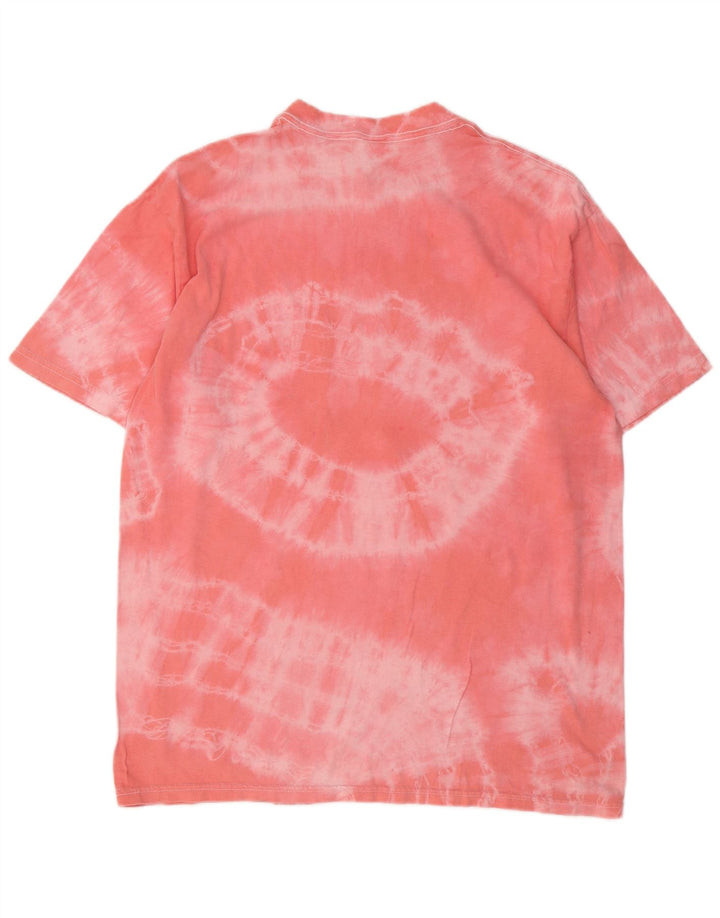 Dickies T-shirt da uomo Top Large rosa in cotone tie-dye