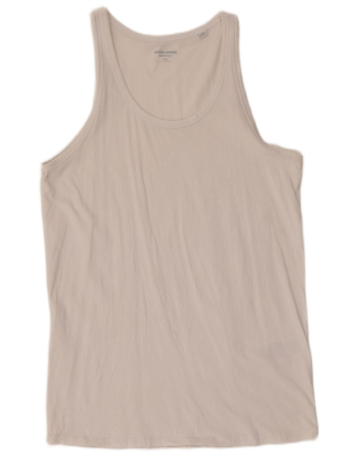 Canotta da uomo Jack & Jones 2XL cotone bianco