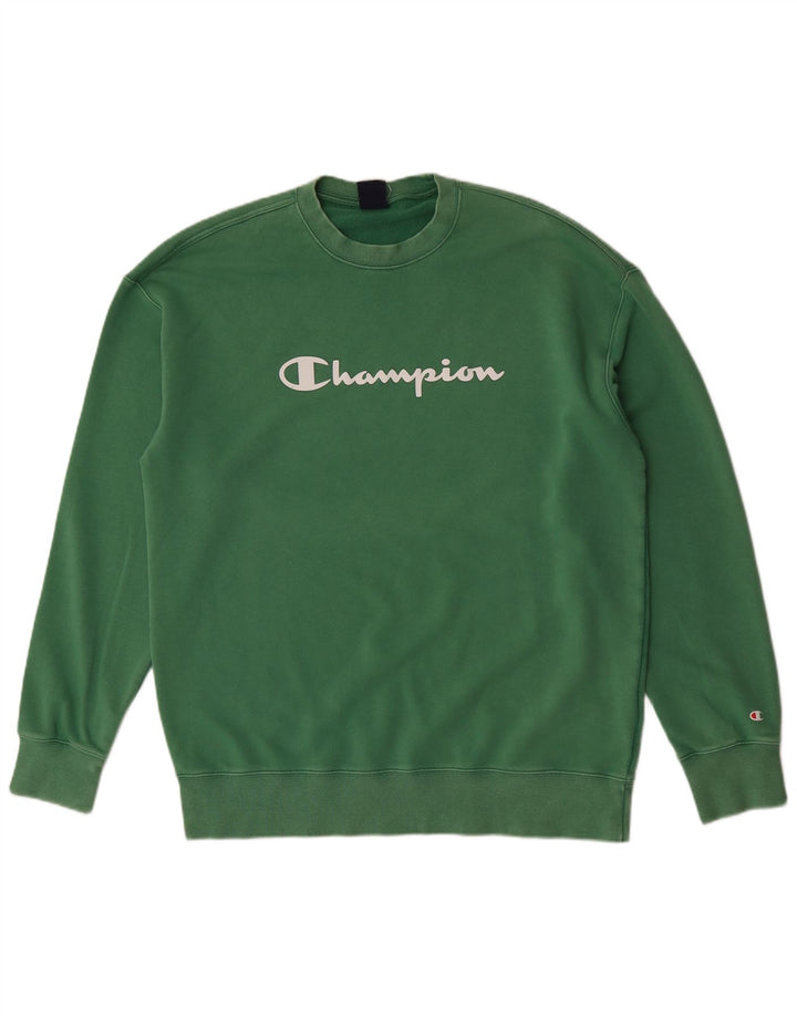 Felpa grafica da uomo Champion Felpa 2XL Cotone verde