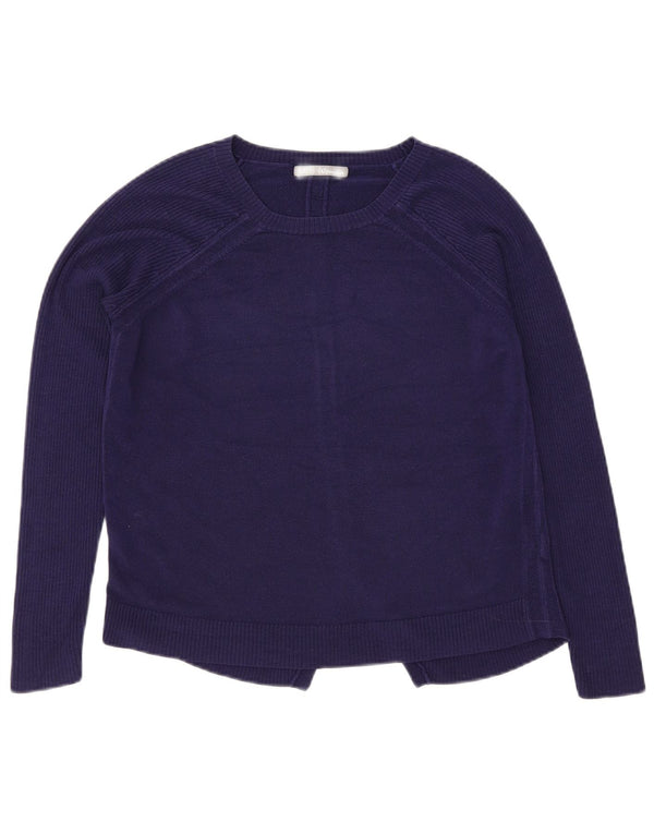 Maglione maglione con scollo a barca da donna Marks & Spencer UK 12 medio blu navy