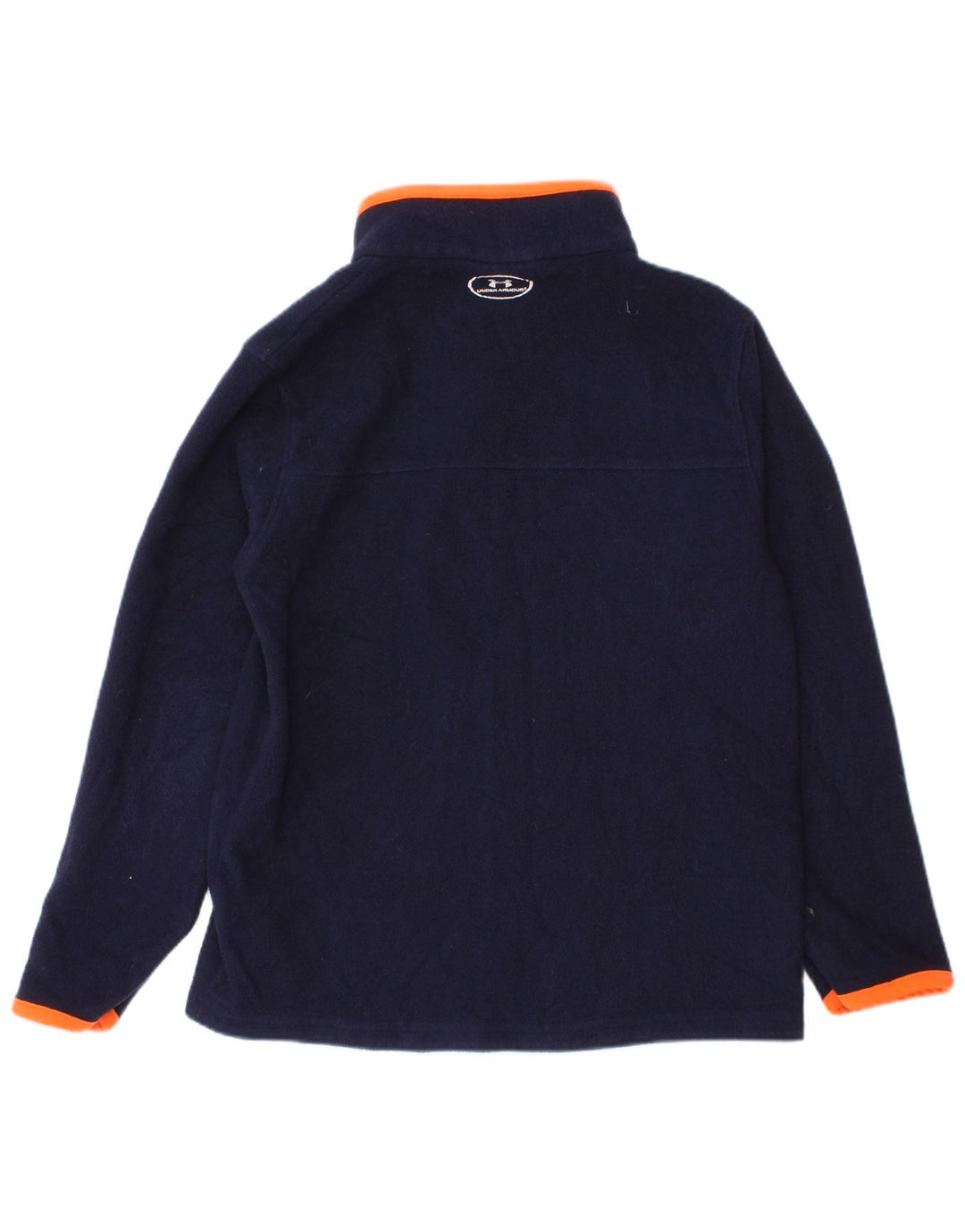 Maglione in pile da ragazzo con zip Under Armour, 4-5 anni, in poliestere blu navy