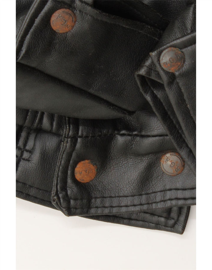 Giacca in pelle da uomo NEW TREND IT 54 2XL Pelle nera
