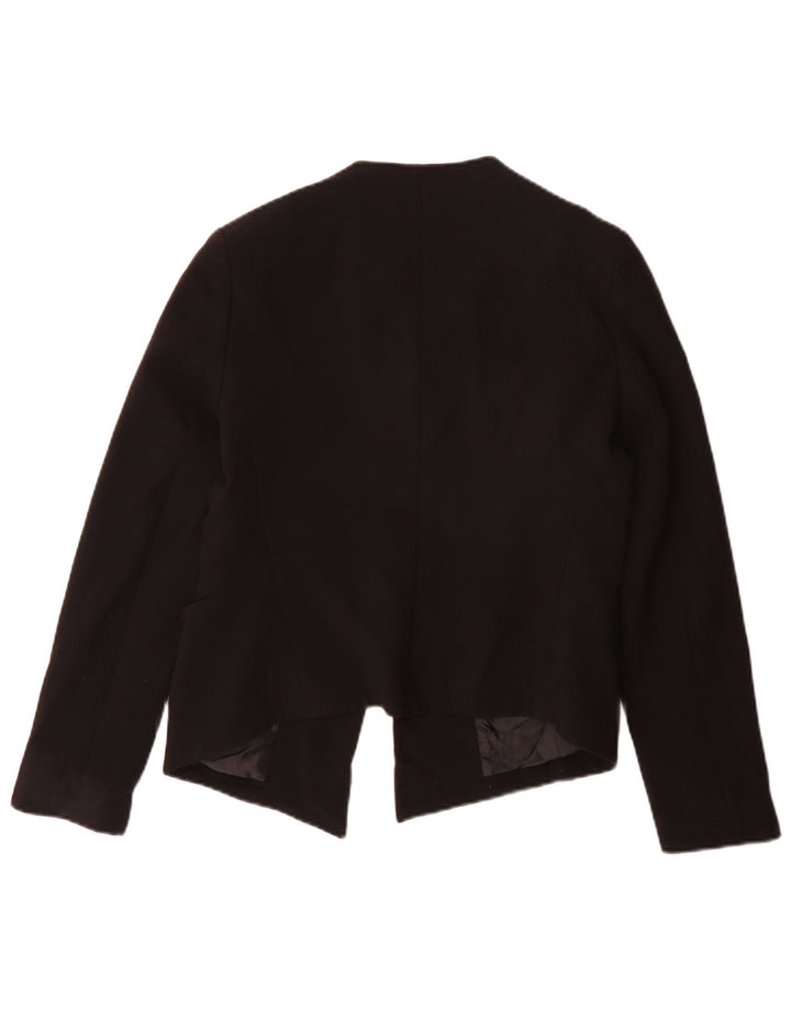 Giacca blazer da donna Topshop UK 14 grande poliestere nero