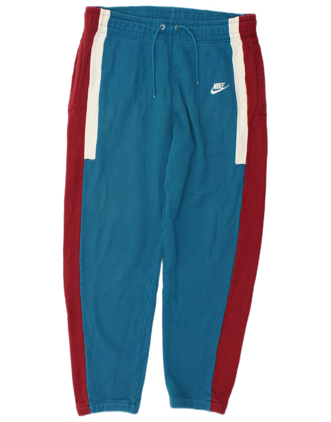 Pantaloni da tuta da uomo Nike Joggers in cotone color block blu medio