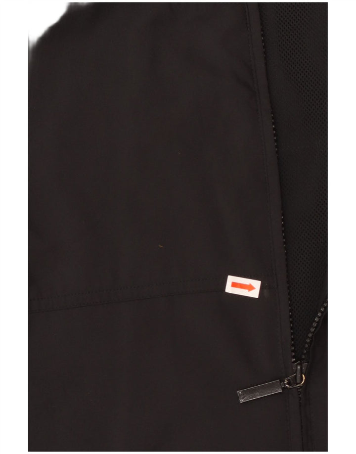 Giacca da ginnastica da uomo a maniche corte Adidas piccola in poliestere nero