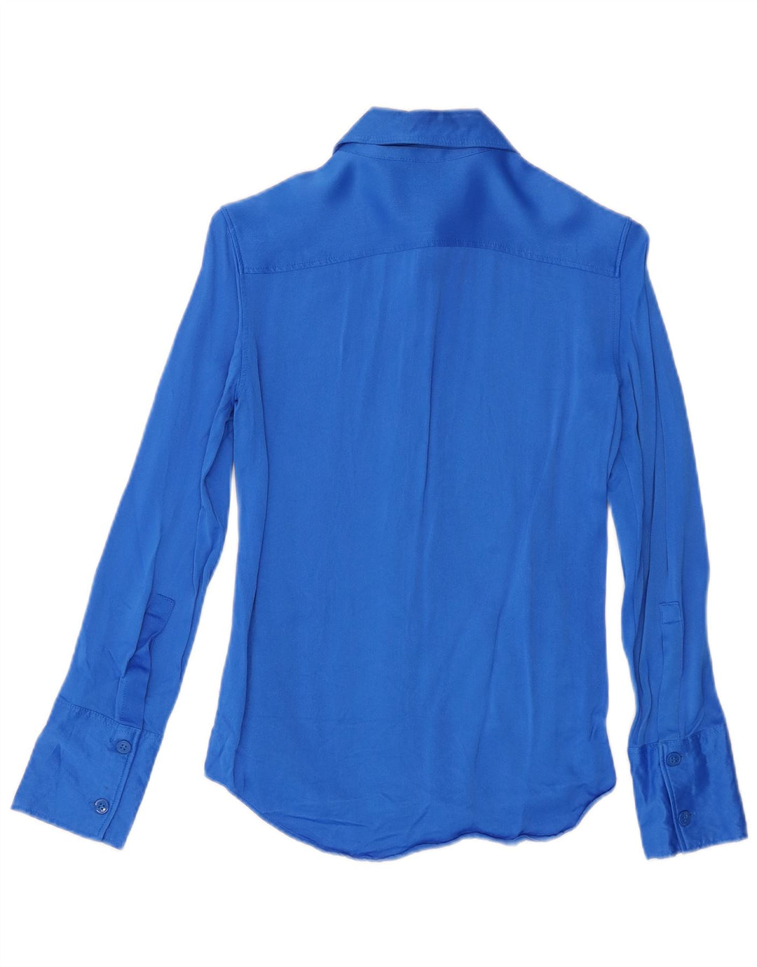Camicia Zara Donna UK 6 XS Blu Viscosa