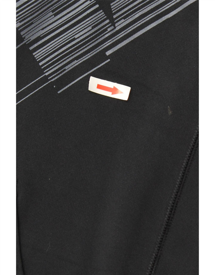 Felpa con cappuccio grafica Nike Therma-Fit da uomo, media, in poliestere blu navy