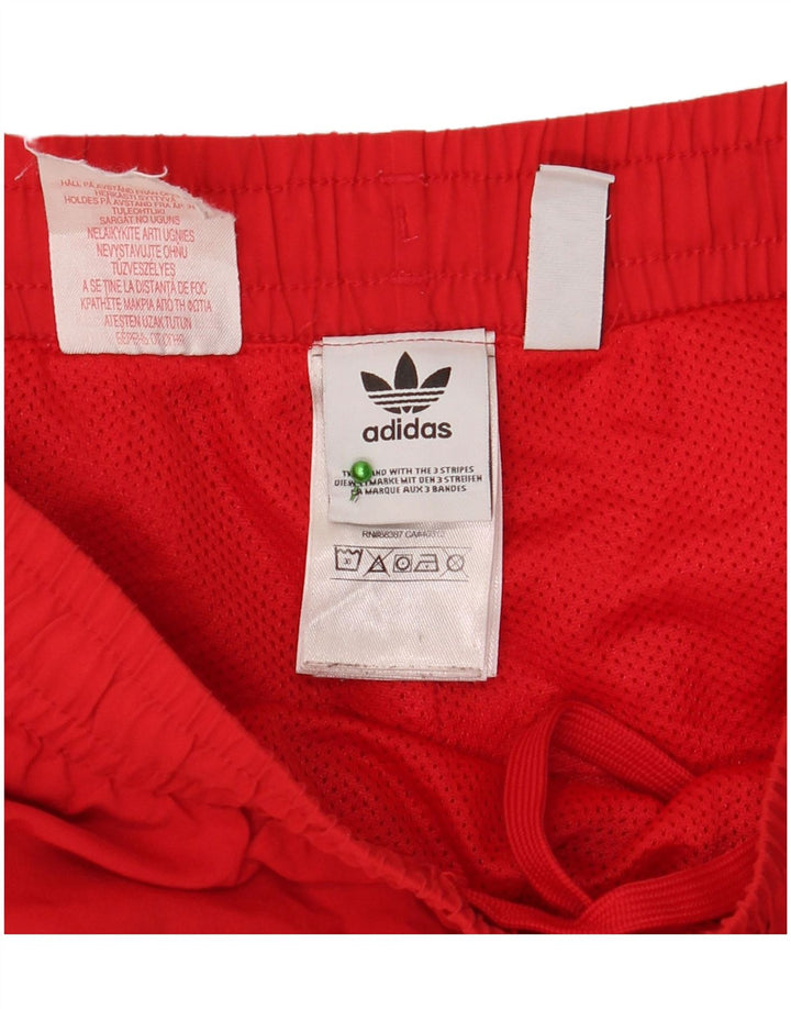 Pantaloncini sportivi Adidas da bambino 13-14 anni in poliestere rosso