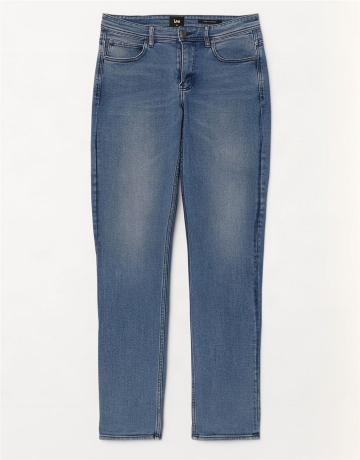 Jeans dritti slim da uomo Lee W32 L33 cotone blu