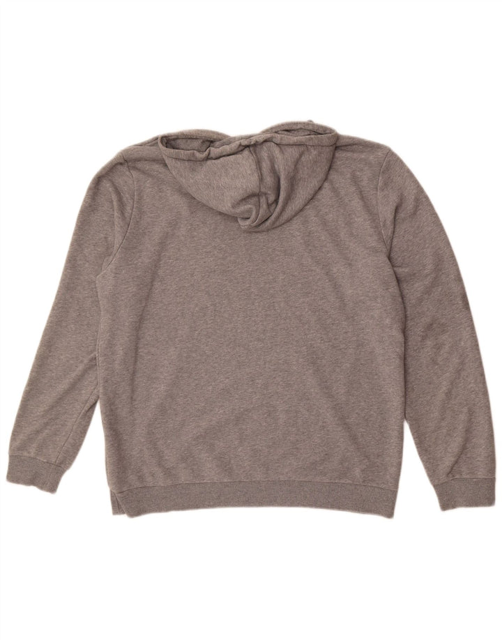 Felpa con cappuccio da uomo Puma in cotone grigio medio
