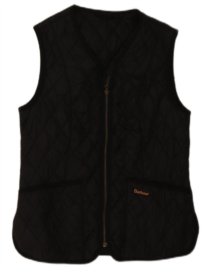 Gilet trapuntato da donna Barbour UK 12 medio nero