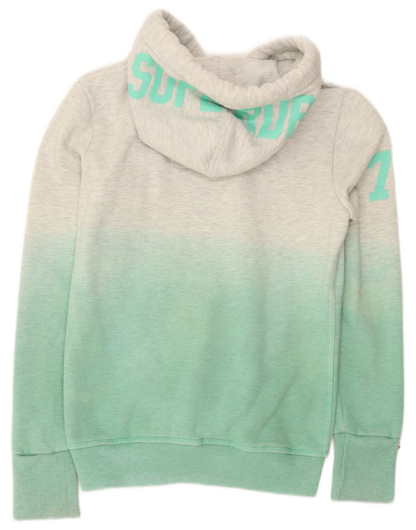 Felpa con cappuccio grafica da donna Superdry UK 10 Small Green Colourblock