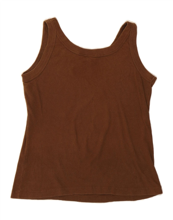 MOSSIMO Womens Vest Top UK 12 Medium Brown Vintage Mossimo and Second-Hand Mossimo from Messina Hembry 