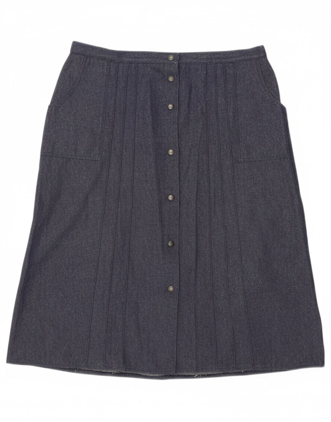 Gonna a trapezio da donna vintage W34 grande blu