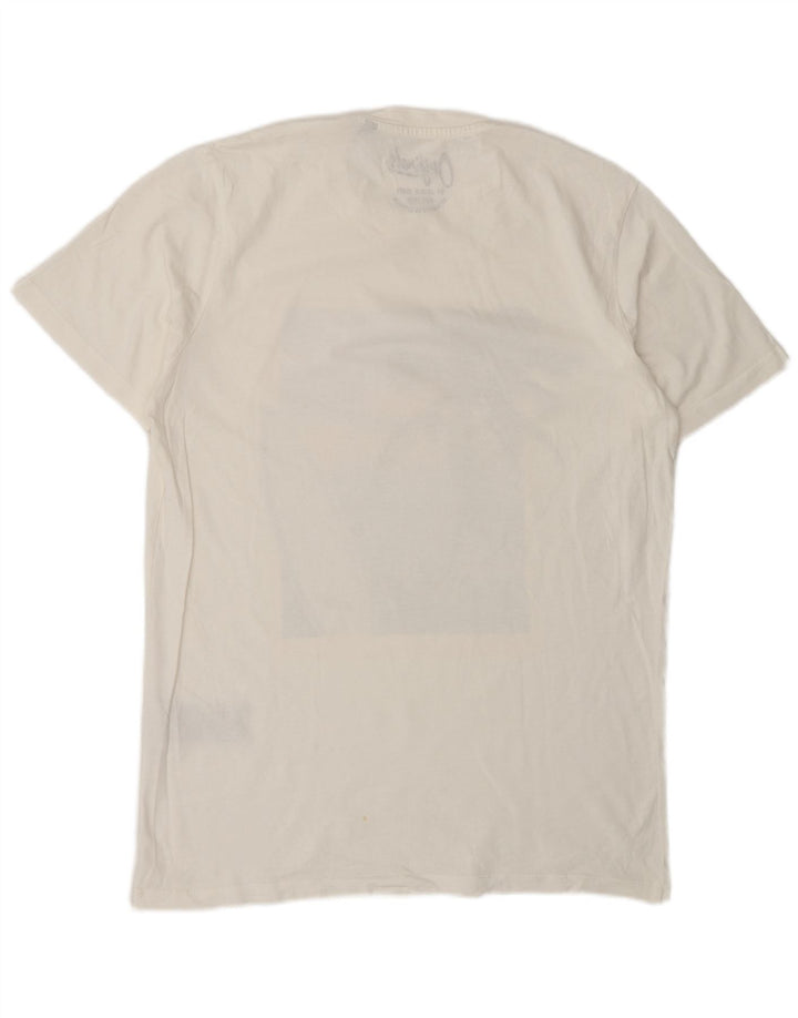 T-shirt grafica da uomo Jack & Jones Top in cotone bianco medio