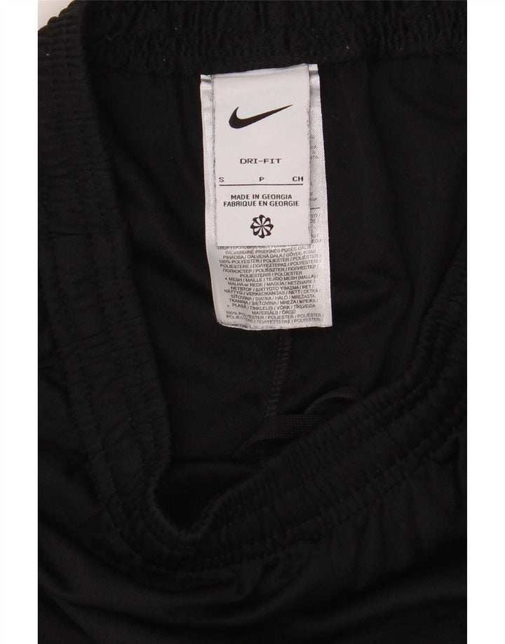 Pantaloni da tuta Nike Dri Fit da uomo, piccoli, in poliestere color block nero