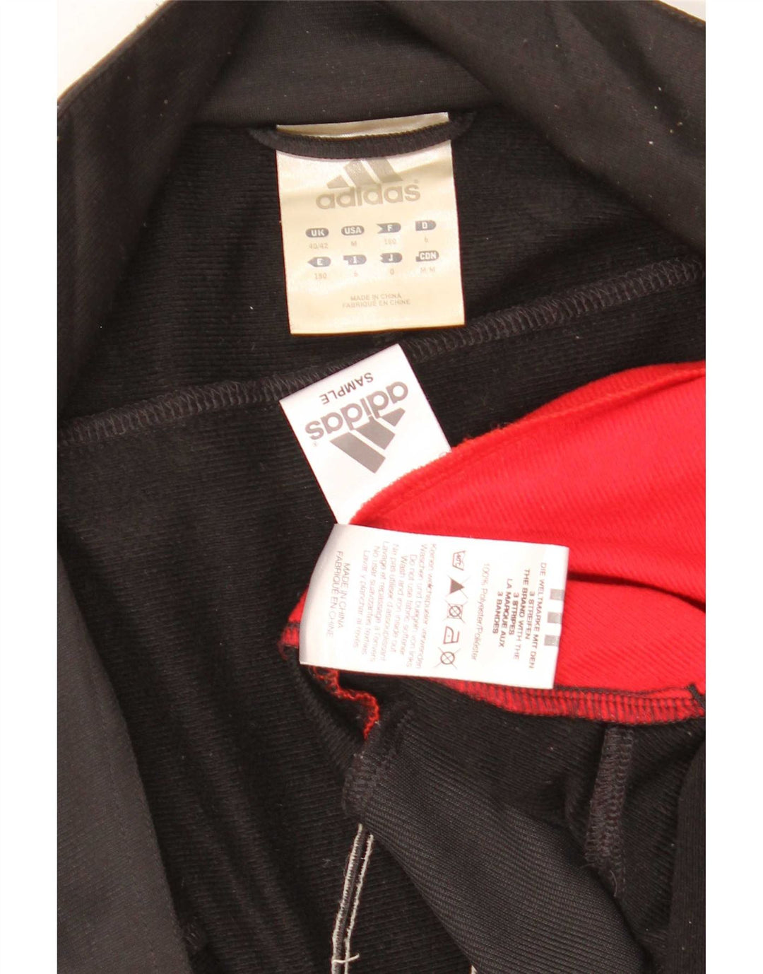 Giacca da tuta da uomo Adidas UK 40/42 Medium Black Colourblock