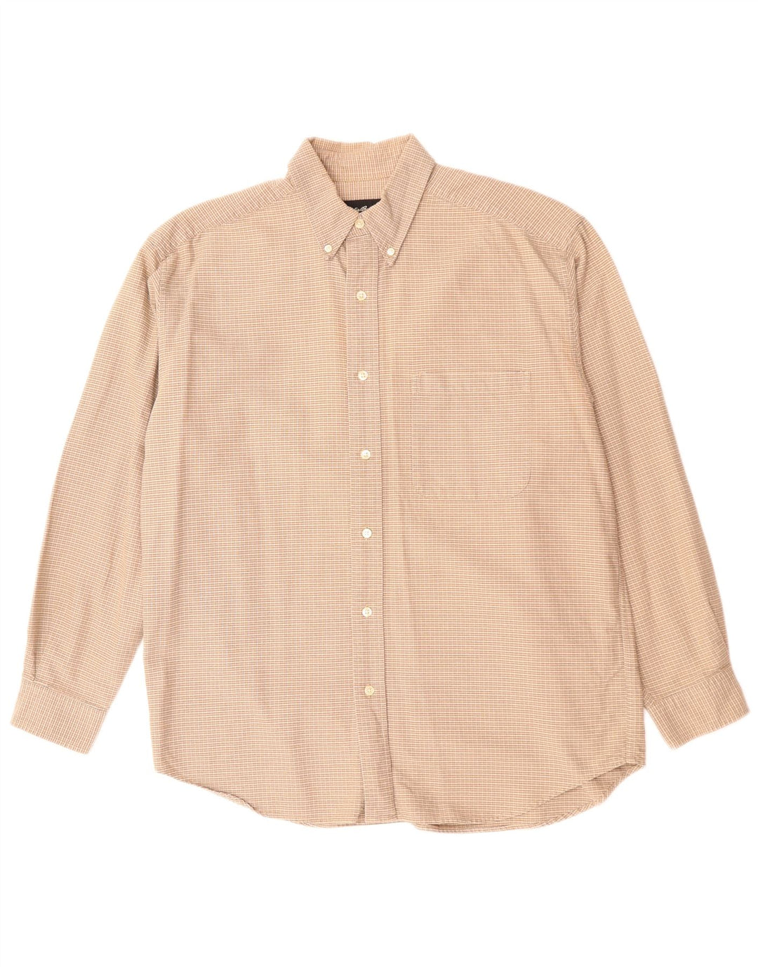 EDDIE BAUER Camicia da uomo grande in cotone a quadri beige