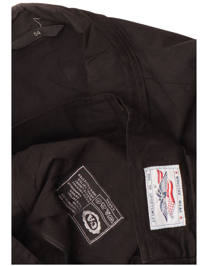 Giubbotto bomber militare da uomo C&A EU 54 2XL cotone nero