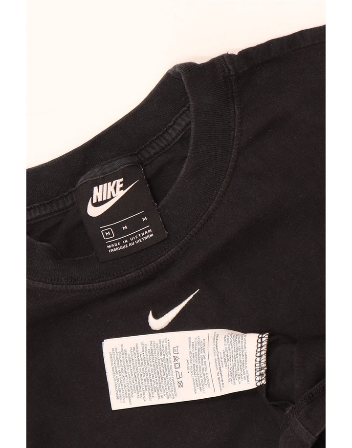 T-shirt da uomo NIKE Top media in cotone nero