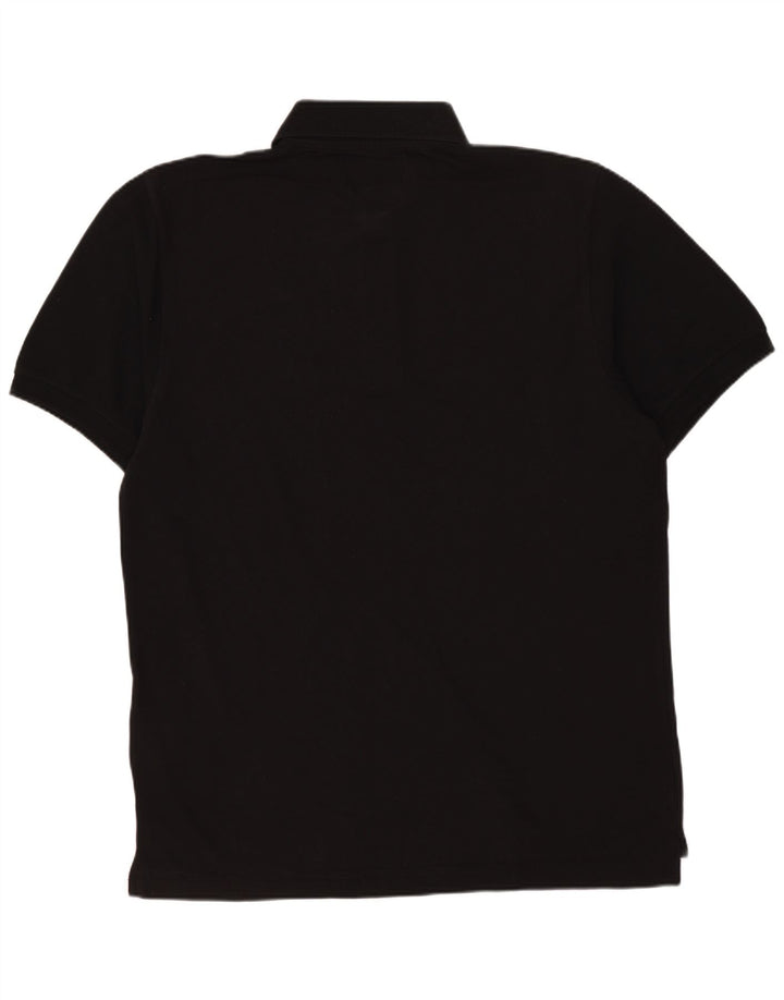 Polo Kappa Uomo Media Nera In Cotone