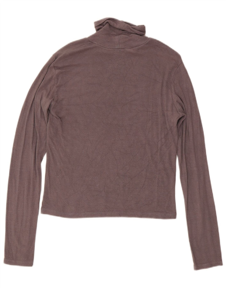 Top corto da donna Zara a maniche lunghe UK 14 grande grigio