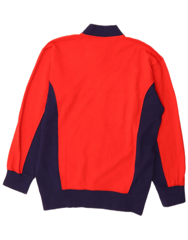 Giacca da tuta da uomo vintage IT 56 XL rossa Colourblock Sports