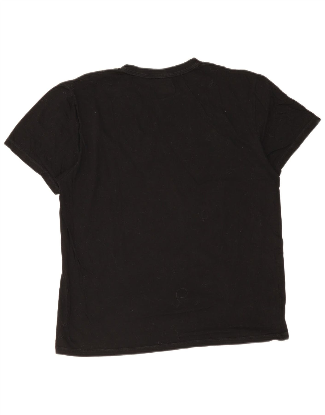 T-shirt Fila da uomo Top in cotone nero medio