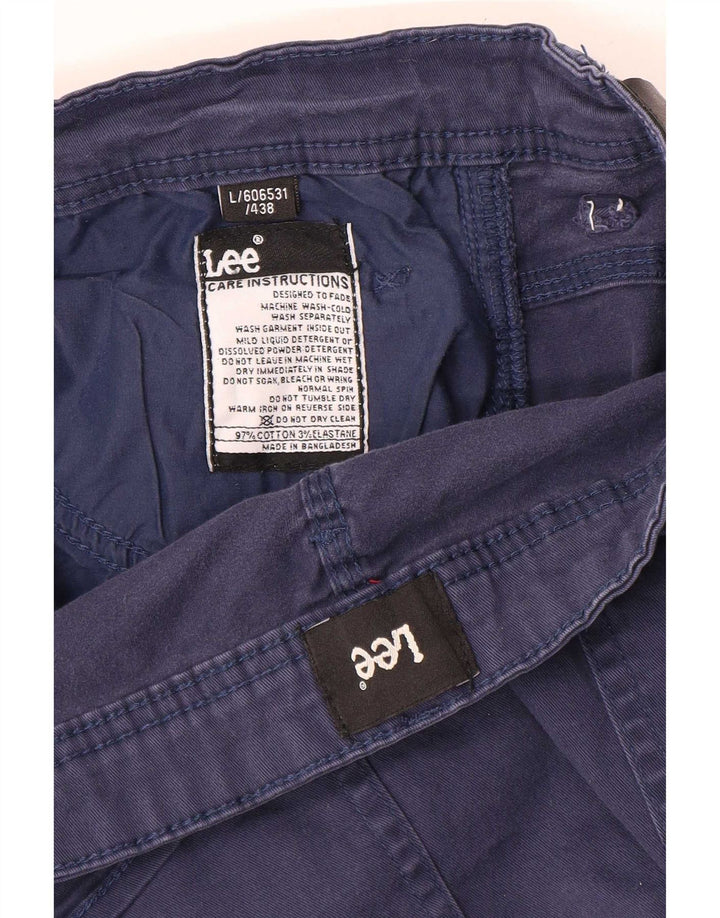 Pantaloncini casual da uomo Lee grandi W36 in cotone blu navy