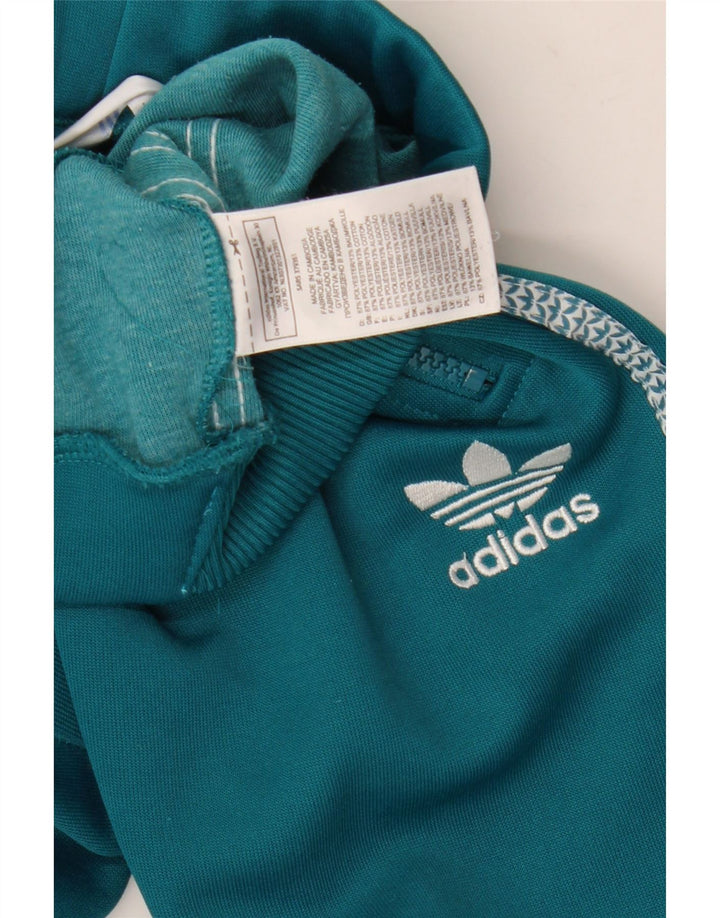 Pantaloni da tuta da donna Adidas UK 14 Large Verde Poliestere