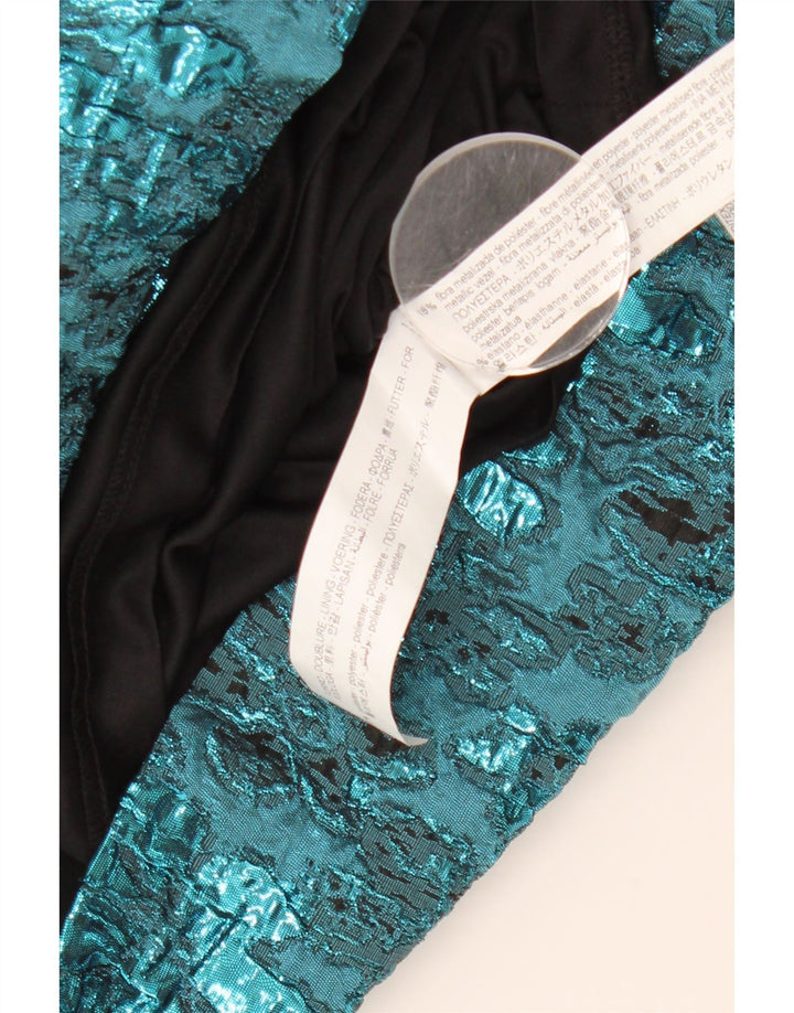 Minigonna da donna Zara XS W24 poliestere floreale blu