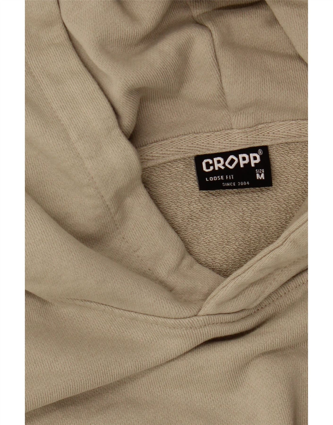 Felpa con cappuccio Cropp da uomo, vestibilità ampia, grafica, beige medio