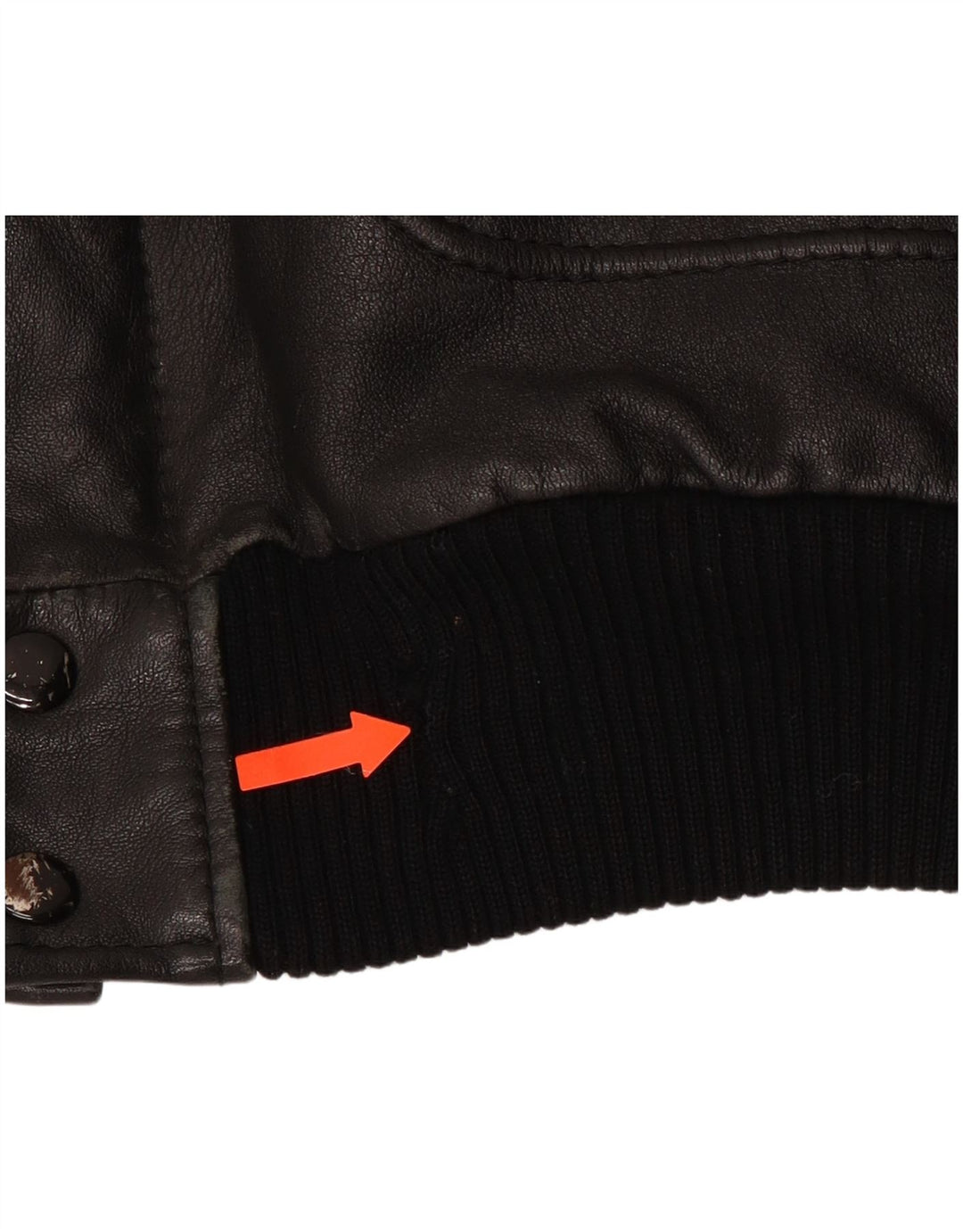 Giacca in pelle militare da uomo VINTAGE IT 54 2XL Pelle nera