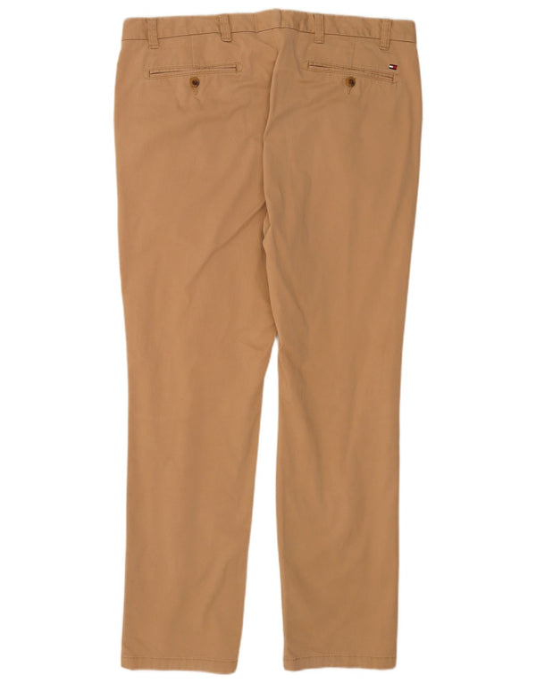 Pantaloni chino slim fit da uomo Tommy Hilfiger W38 L32 in cotone beige
