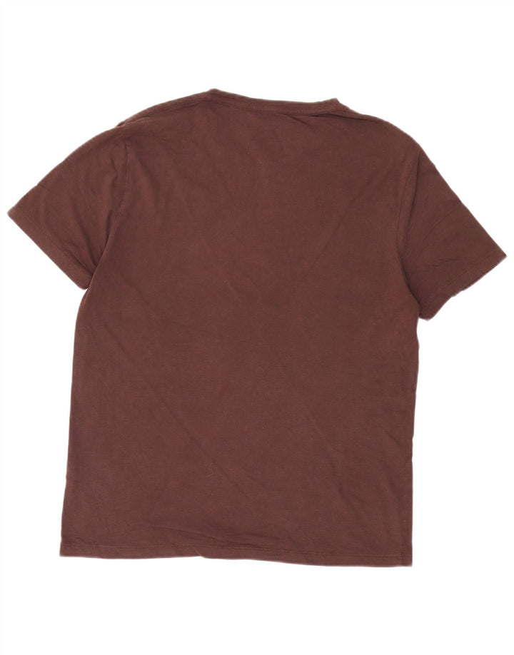 T-shirt da uomo ALL SAINTS Top grande in cotone bordeaux