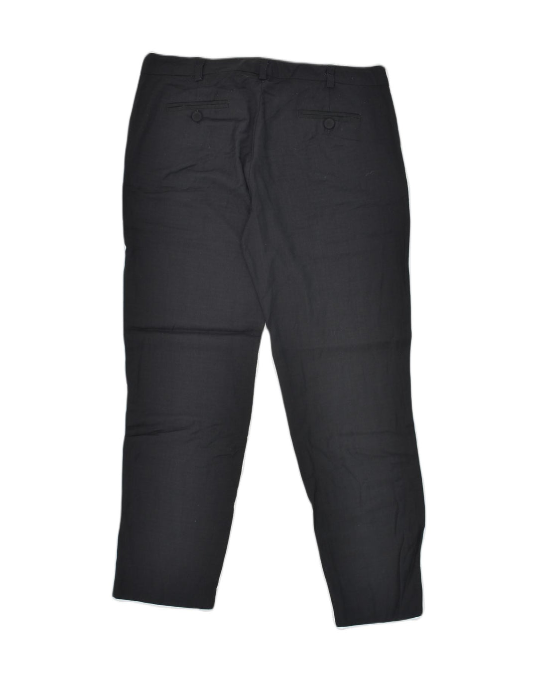 MAX & CO. Womens Straight Chino Trousers W34 L27 Black Wool | Vintage Max & Co. | Thrift | Second-Hand Max & Co. | Used Clothing | Messina Hembry 