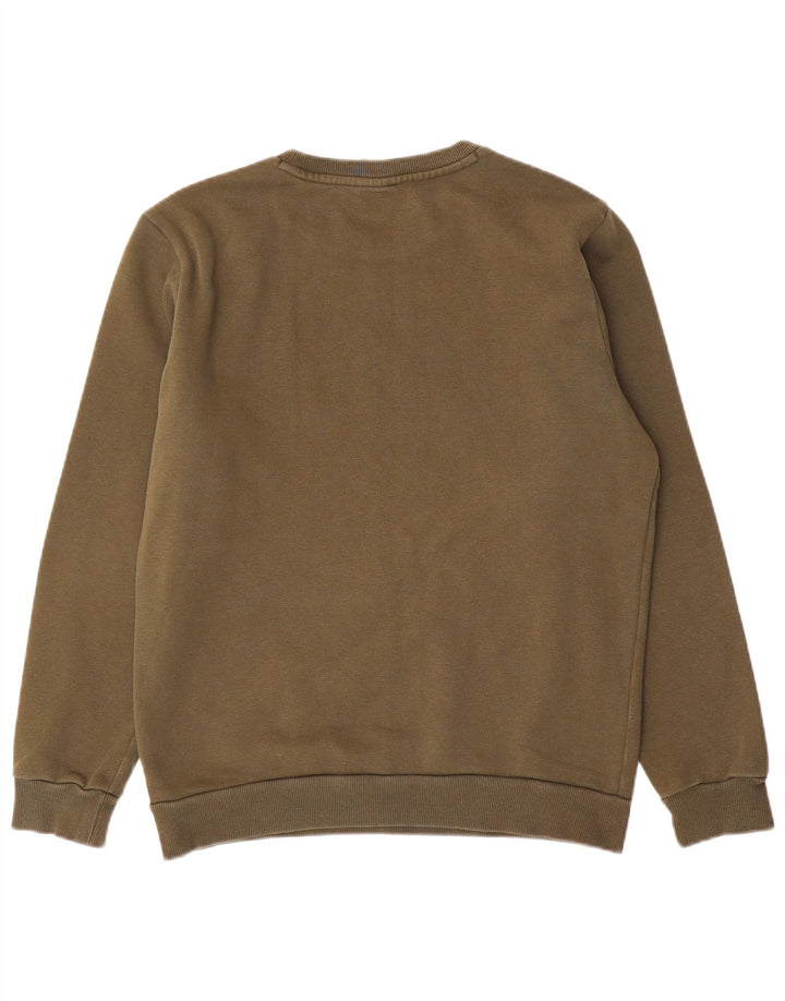 Felpa PUMA da uomo, maglione piccolo, cotone kaki